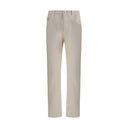 Cream Cotton Jeans Denim