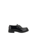 Black Rubber Platform Loafers