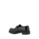 Black Rubber Platform Loafers