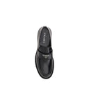 Black Rubber Platform Loafers
