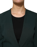 Green Single Breasted One Button Coat Jacket Maison Margiela