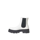 Black And White Leather Boot Alexander McQueen