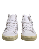 White Lace Up Mid Top Women Sneakers Shoes Maison Margiela