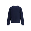 Blue Fleece Wool Sweatshirt