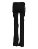 Black Cotton Stretch Flared Bootcut Denim Jeans Ermanno Scervino