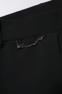 Black Polyester High Waisted Flared Pants Dsquared²