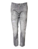 Gray Washed Mid Waist Tapered Jeans Dsquared²