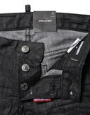 Black Cotton Low Waist Skinny Denim Jeans Dsquared²