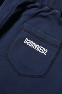 Blue Cotton Mid Waisted Jogger Pants Dsquared²