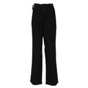 Black Straight Fit High Waist Pants Ermanno Scervino