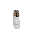 White Rubber Low Top Sneakers
