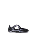 Black Polyethylene Ballet Flats