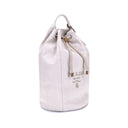 White Cotton Backet Bag