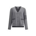 Gray Merino Wool Cardigan