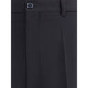 Black Viscose Dress Pants
