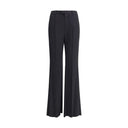 Black Viscose Flared Pants