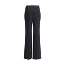 Black Viscose Flared Pants