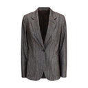 Bicolor Polyester Blazer