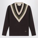 Valentino Brown/beige wool sweater
