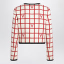 Valentino Ivory jacket with Check Vlogo pattern