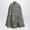 Valentino Animal-print wool cape