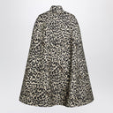 Valentino Animal-print wool cape