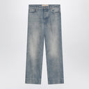 Valentino Medium blue washed-effect jeans
