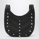 Valentino Garavani Small Hoboho bag with black chevron pattern and studs