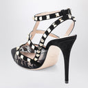 Valentino Garavani Altos zapatos de encaje negros Rockstud