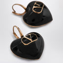 Valentino Garavani Black Coeur Royal earrings