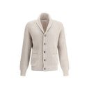 Beige Cotton Cardigan