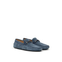 Blue Suede Leather Moccassin Tod's
