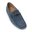 Blue Suede Leather Moccassin Tod's