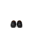 Black Leather Moccassin Bally