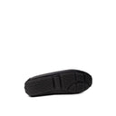 Black Leather Moccassin Bally