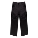 Black Viscose Cargo Pants