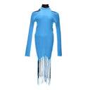 Blue Cotton Long Bottega Veneta