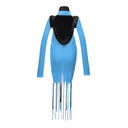 Blue Cotton Long Bottega Veneta