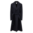 Blue Cotton Trench Coat