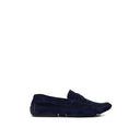 Blue Leather Moccassin Bally
