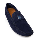 Blue Leather Moccassin Bally