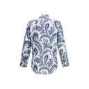 Blue Cotton Pattern Shirt