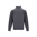 Gray Wool Turtleneck