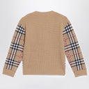 Burberry Beige check wool pullover