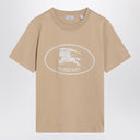 Burberry Light beige T-shirt with Equestrian Knight Design