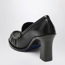 Burberry Cadet black leather loafers with heel