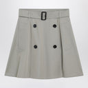 Burberry Beige trench mini skirt in gabardine