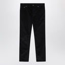 Burberry Dark blue cotton corduroy trousers