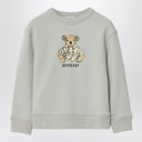 Burberry Limestone gray sweatshirt with bear wearing trench coat