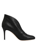 Metallic Black Pump Stiletto Heels Shoes Gianvito Rossi